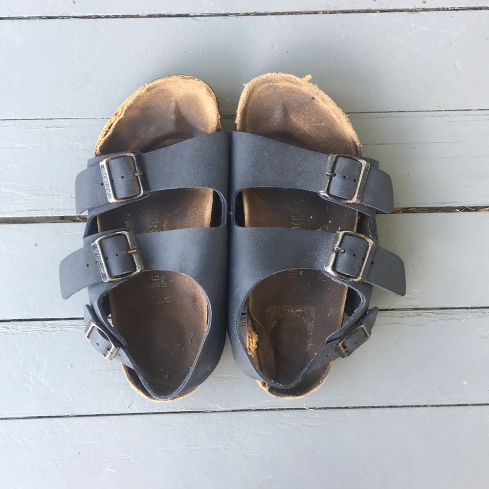 Navy Birkenstocks